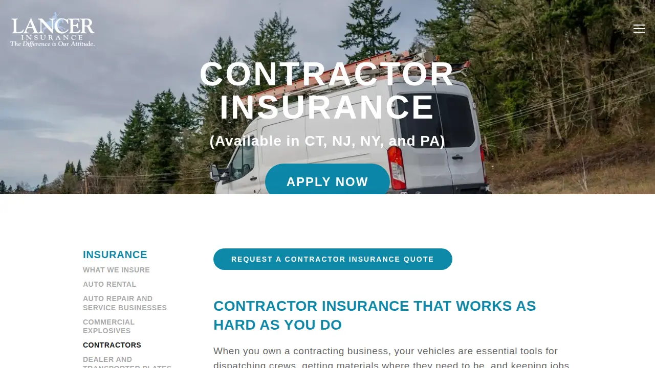 Lancer Insurance Company page