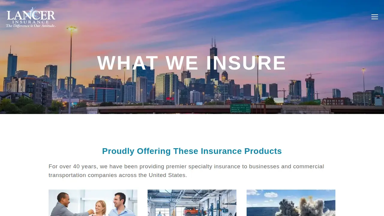 Lancer Insurance Company page