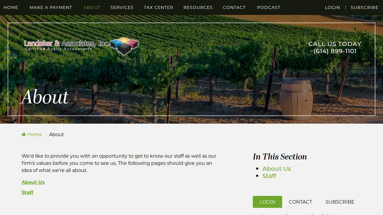 Landaker & Associates page