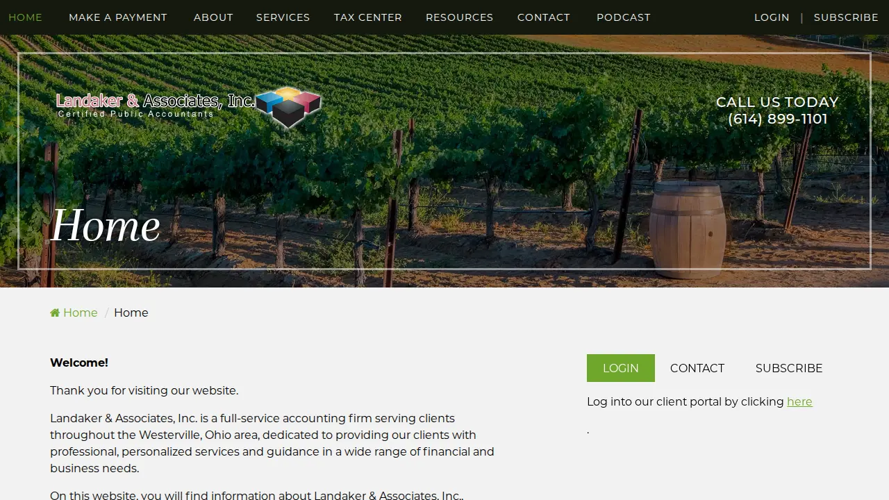 Landaker & Associates page