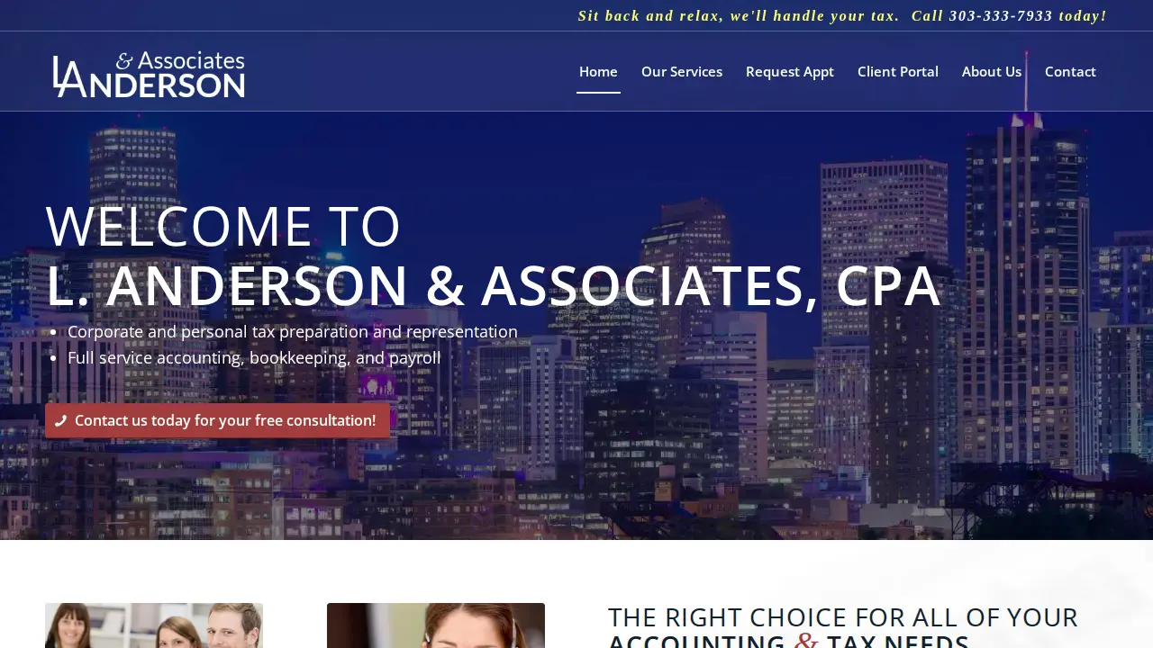 L Anderson & Associates CPA page
