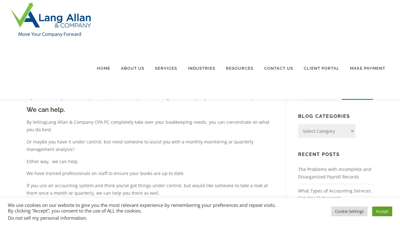 Lang Allan & Company, CPAs PC page