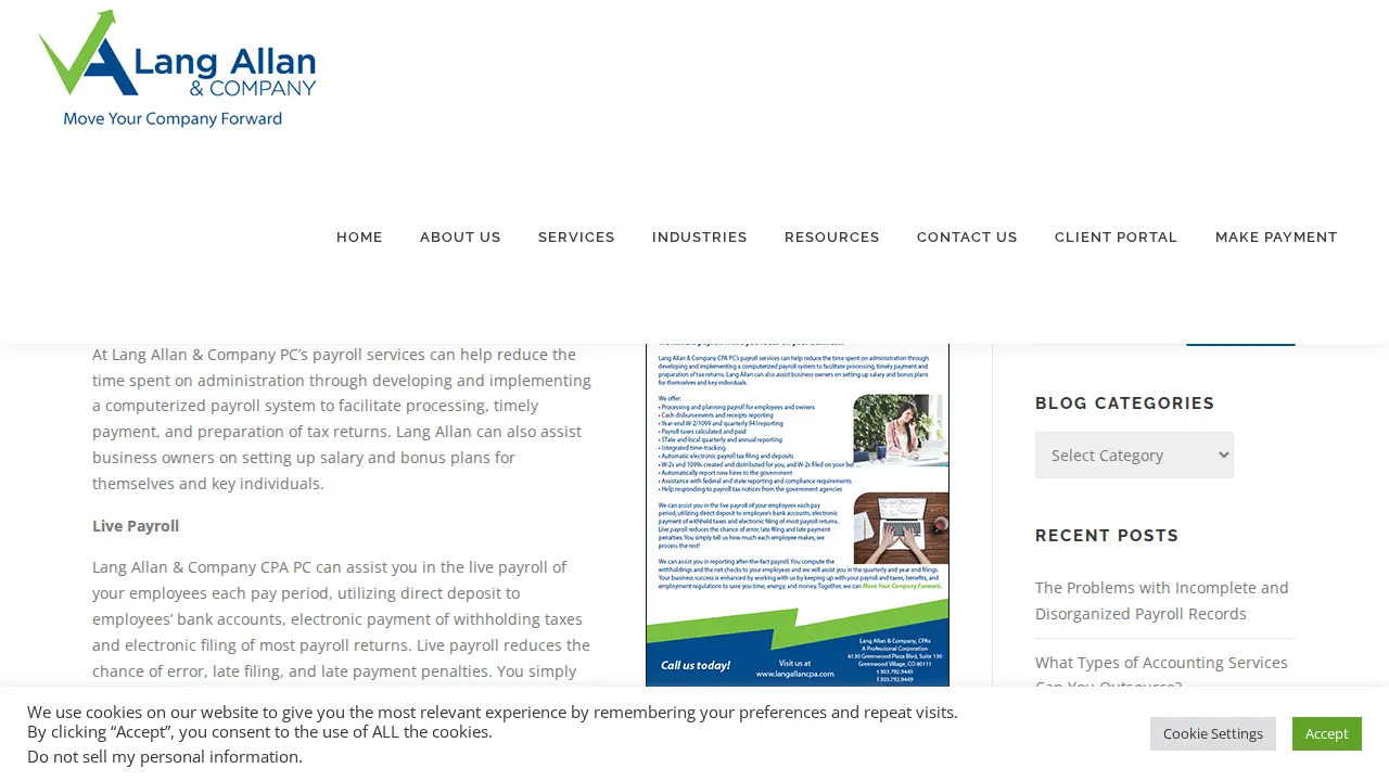 Lang Allan & Company, CPAs PC page