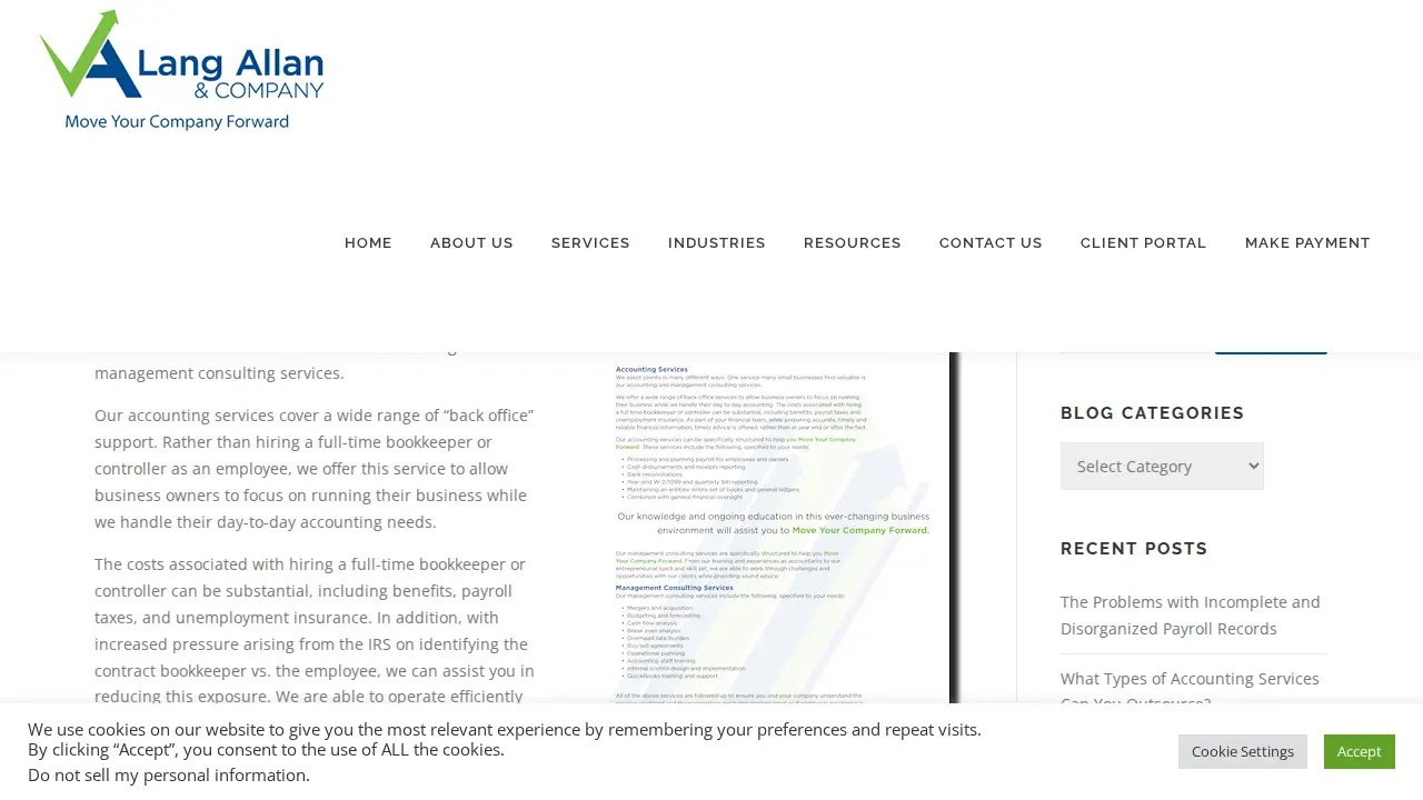 Lang Allan & Company, CPAs PC page
