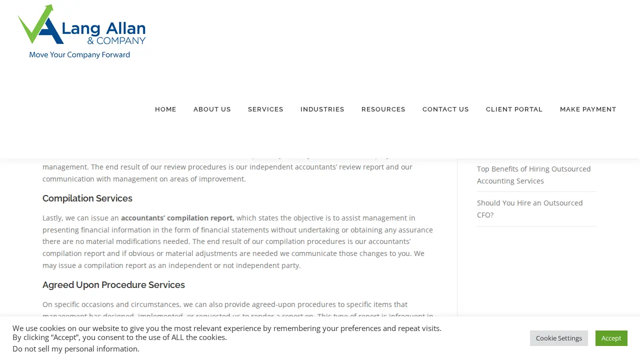 Lang Allan & Company, CPAs PC page