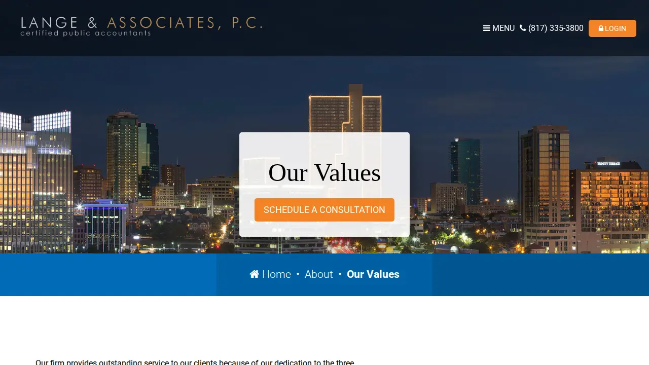 Lange & Associates, PC page
