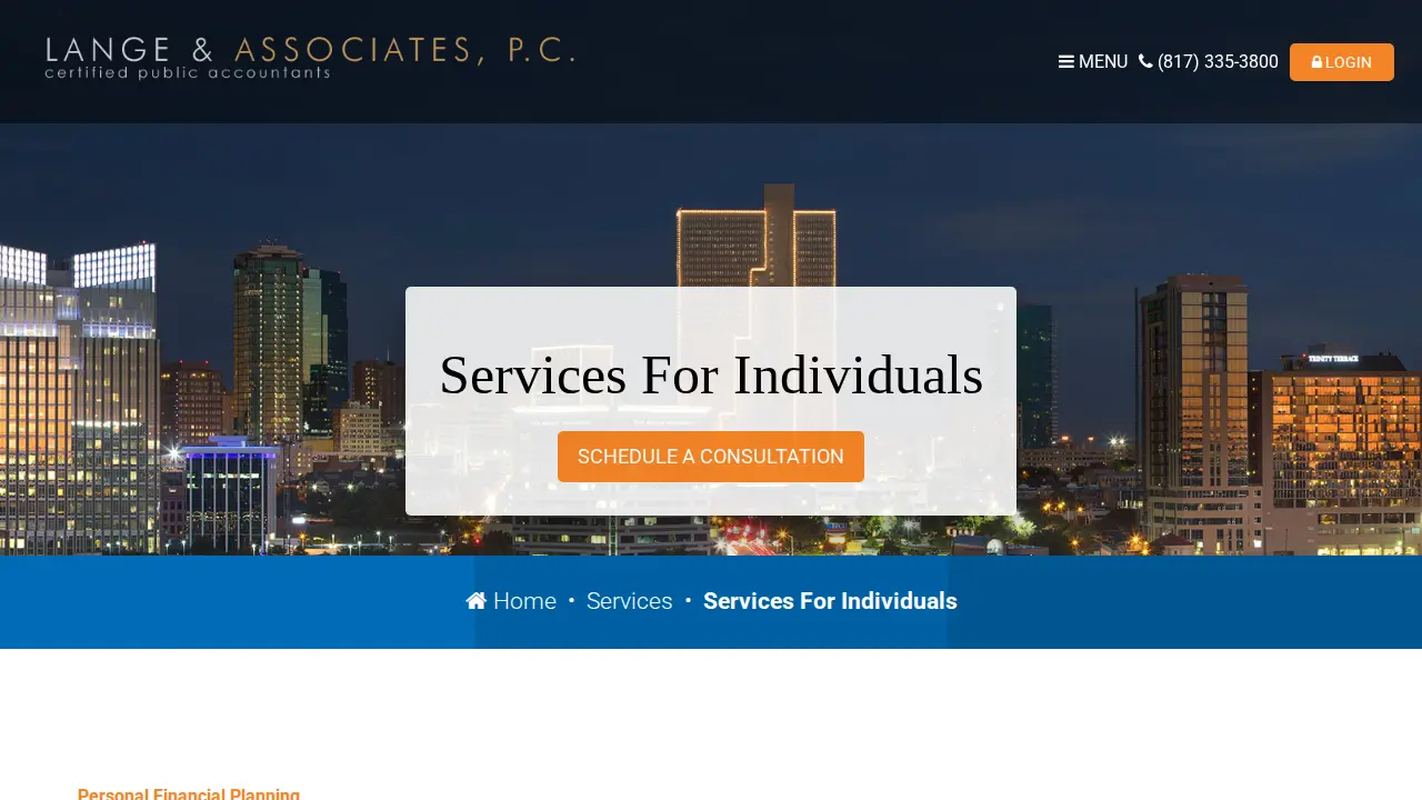 Lange & Associates, PC page