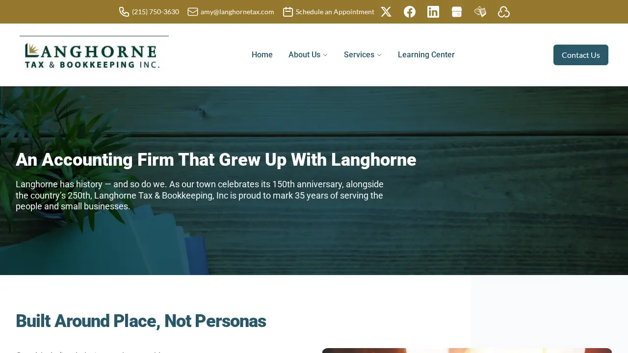 Langhorne Tax & Bookkeeping Inc page