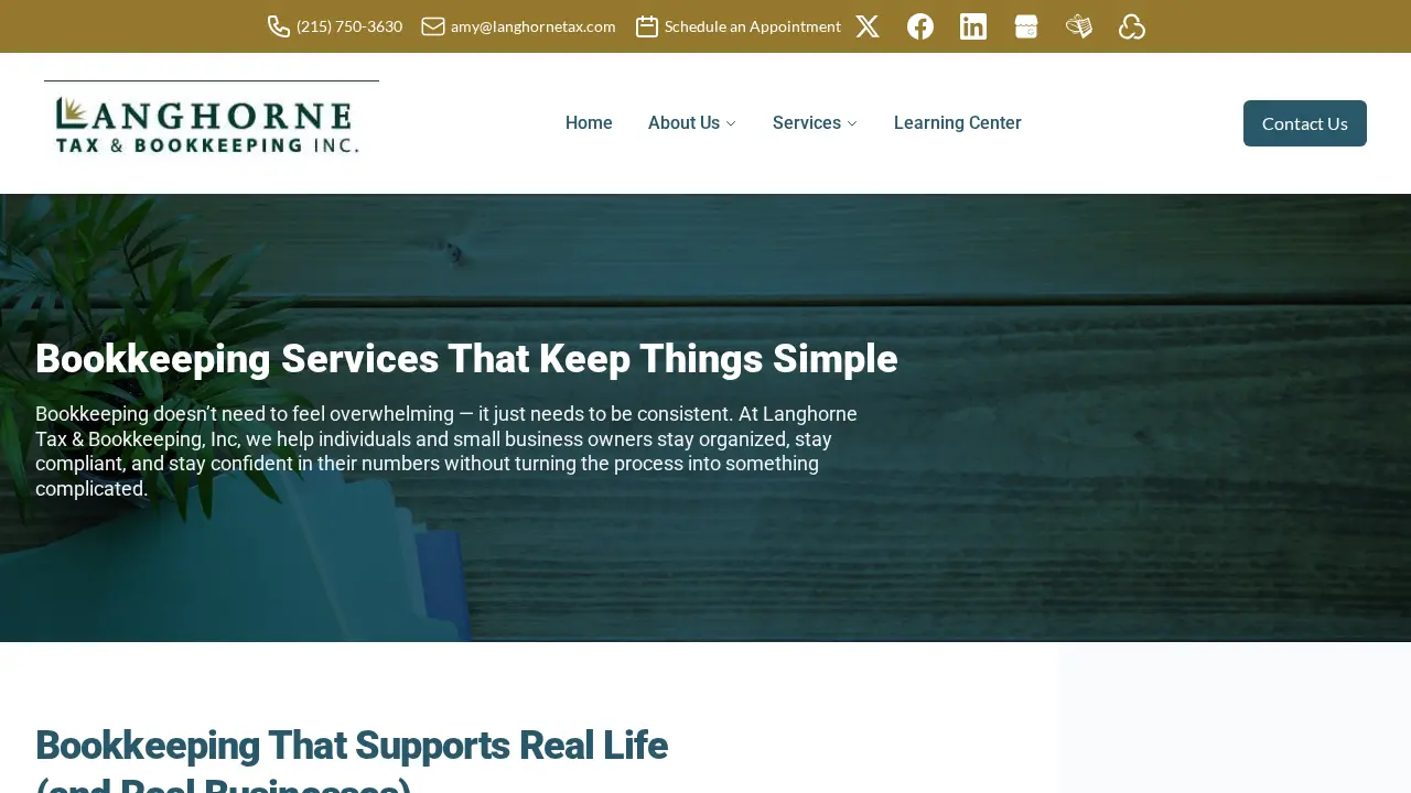 Langhorne Tax & Bookkeeping Inc page