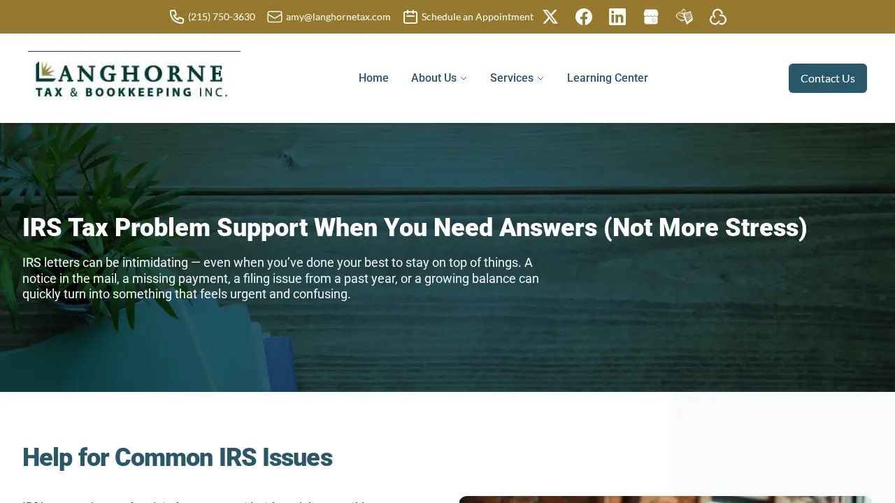 Langhorne Tax & Bookkeeping Inc page