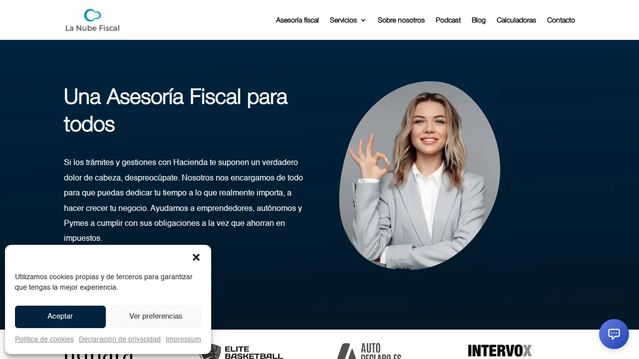 Asesoría La Nube Fiscal page