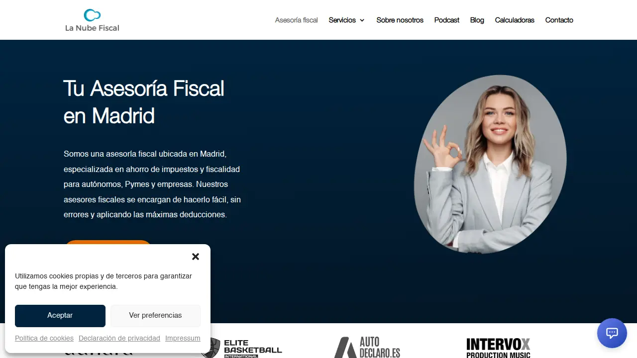 Asesoría La Nube Fiscal page