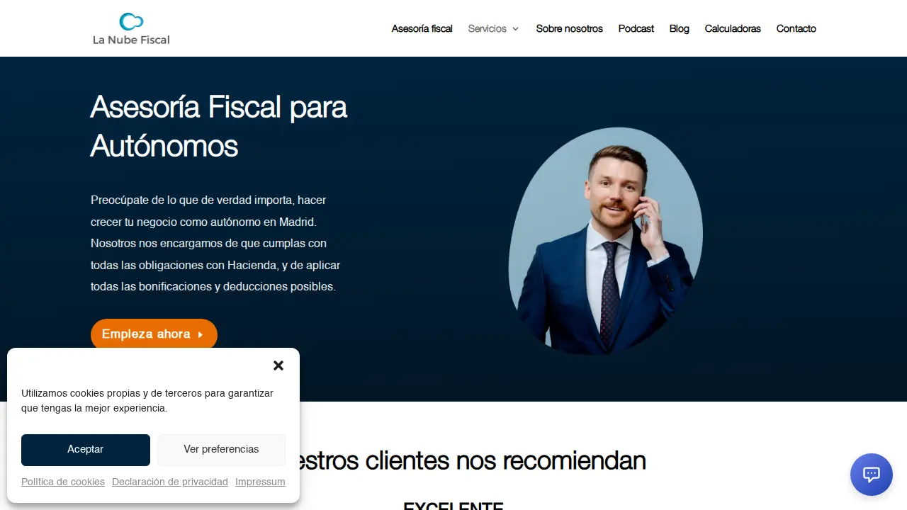 Asesoría La Nube Fiscal page