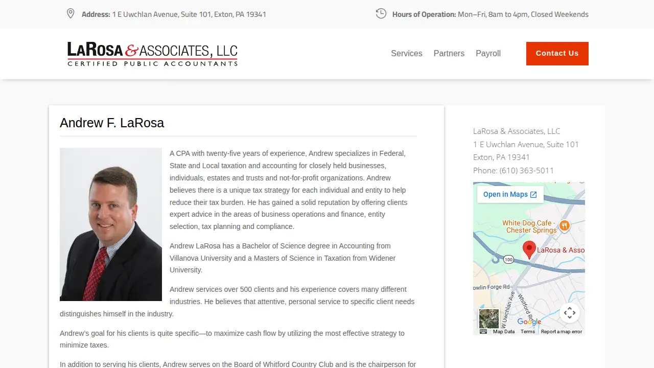 LaRosa & Associates, LLC page