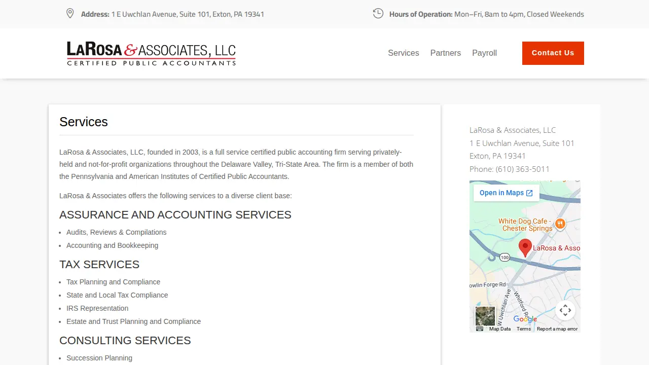 LaRosa & Associates, LLC page