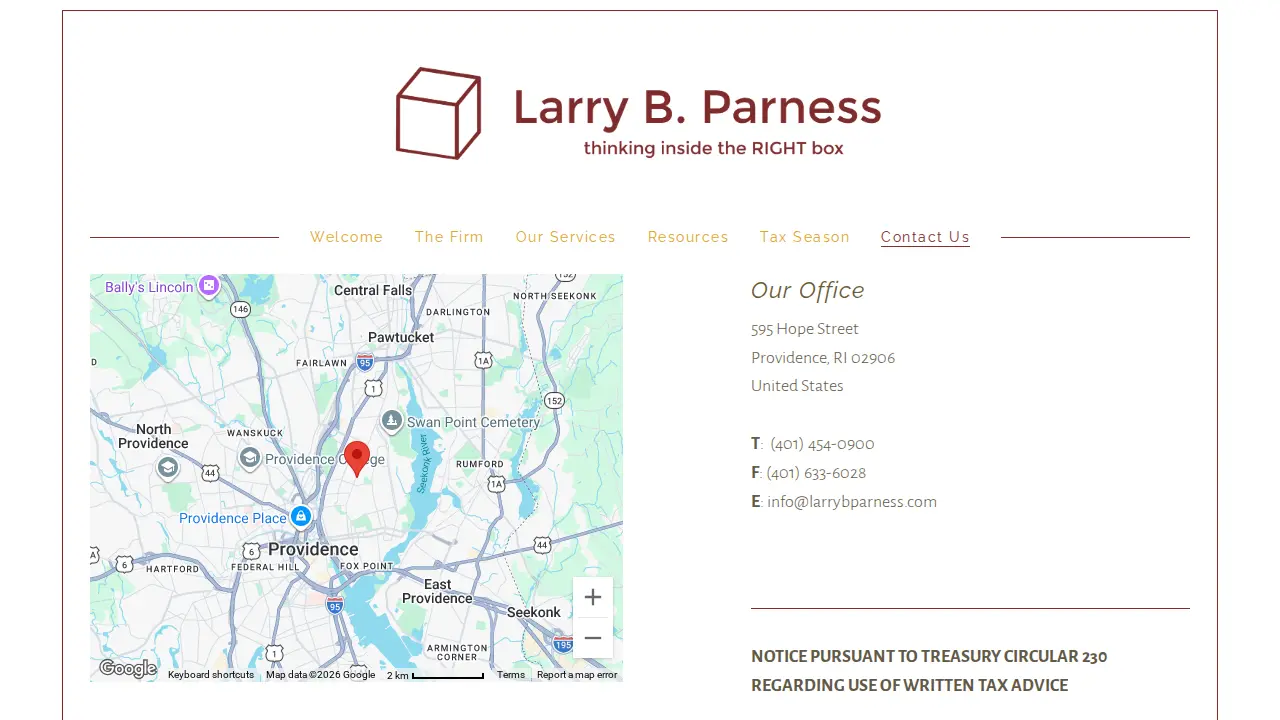 Parness Larry B CPA page