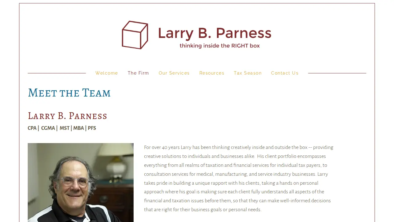 Parness Larry B CPA page