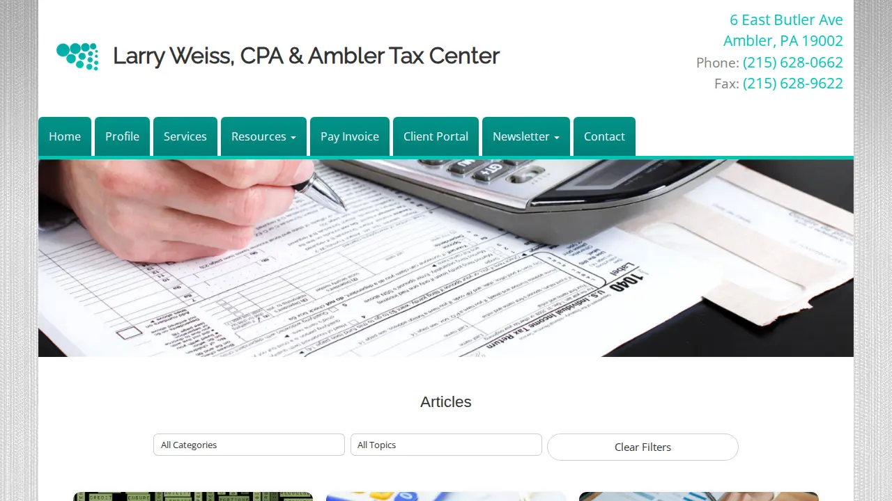 Ambler Tax Center page