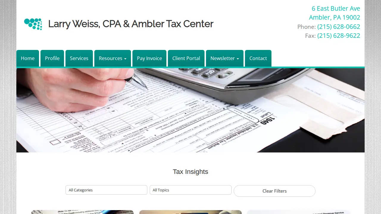 Ambler Tax Center page