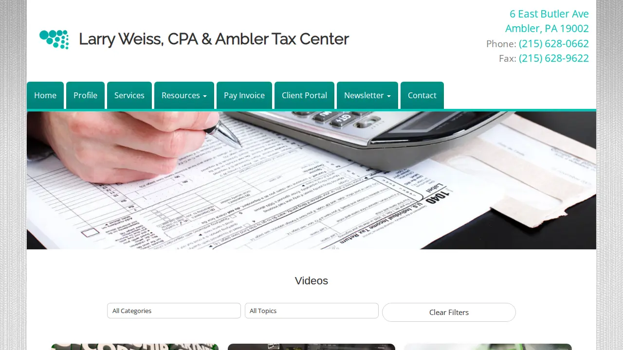 Ambler Tax Center page