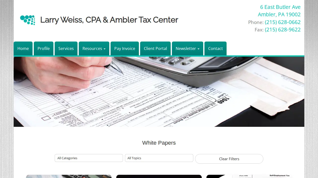 Ambler Tax Center page