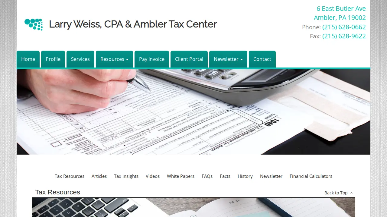 Ambler Tax Center page