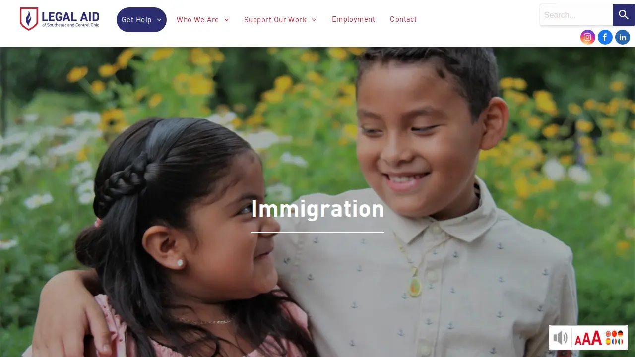Legal Aid of Southeast and Central Ohio page