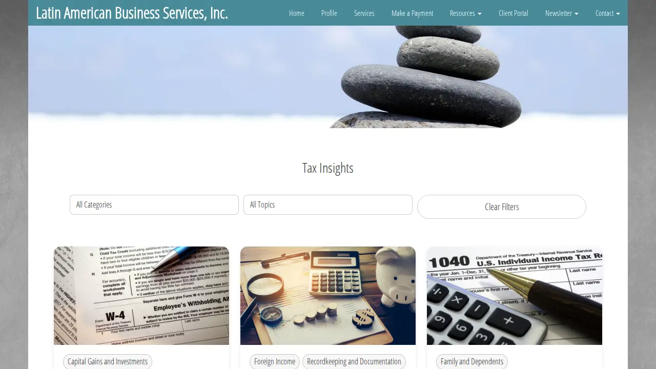 Latin & American Business Services, Inc. page