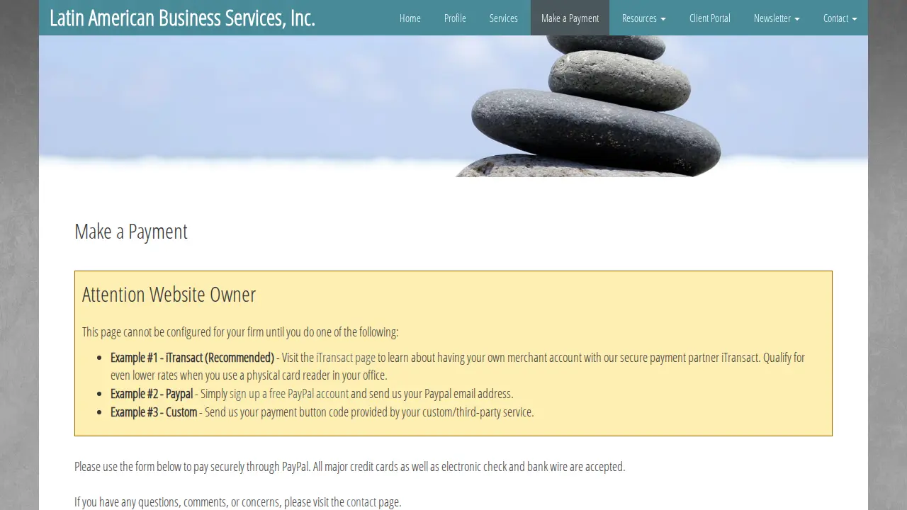 Latin & American Business Services, Inc. page