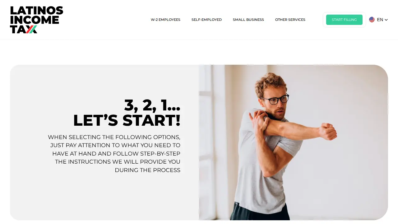 Latinos Income Tax page