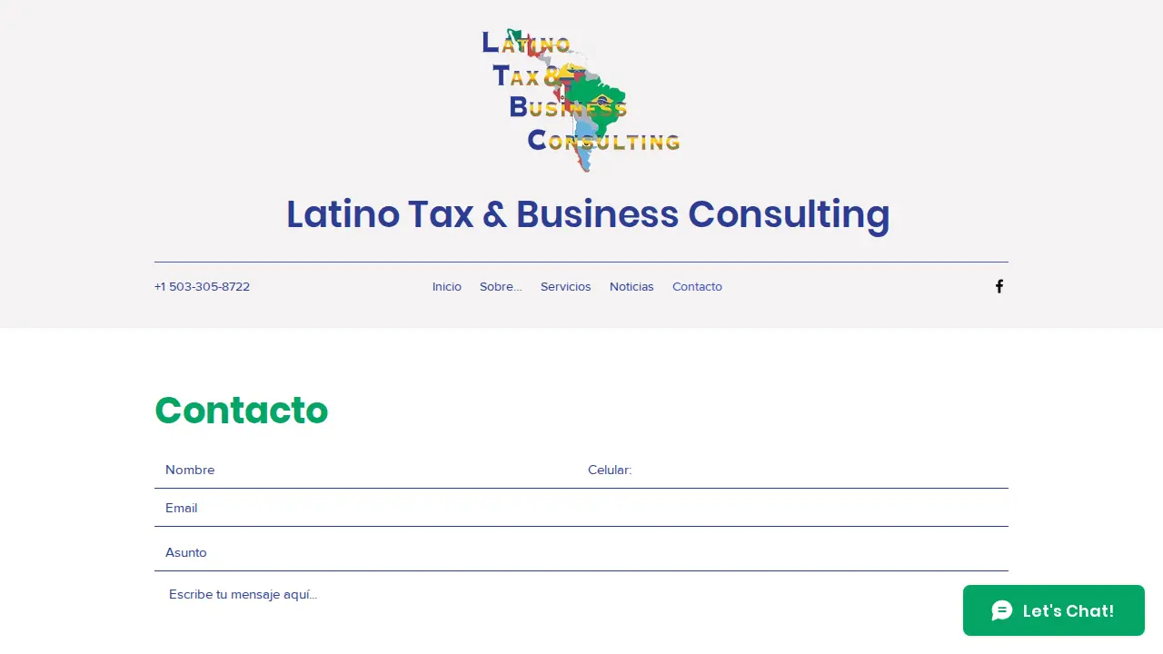 Latino Tax & Business Consulting page