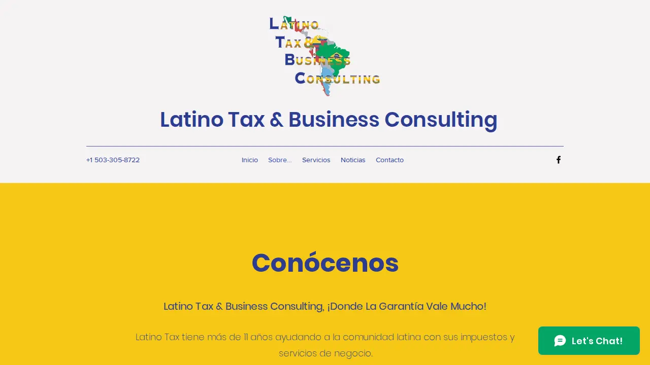 Latino Tax & Business Consulting page