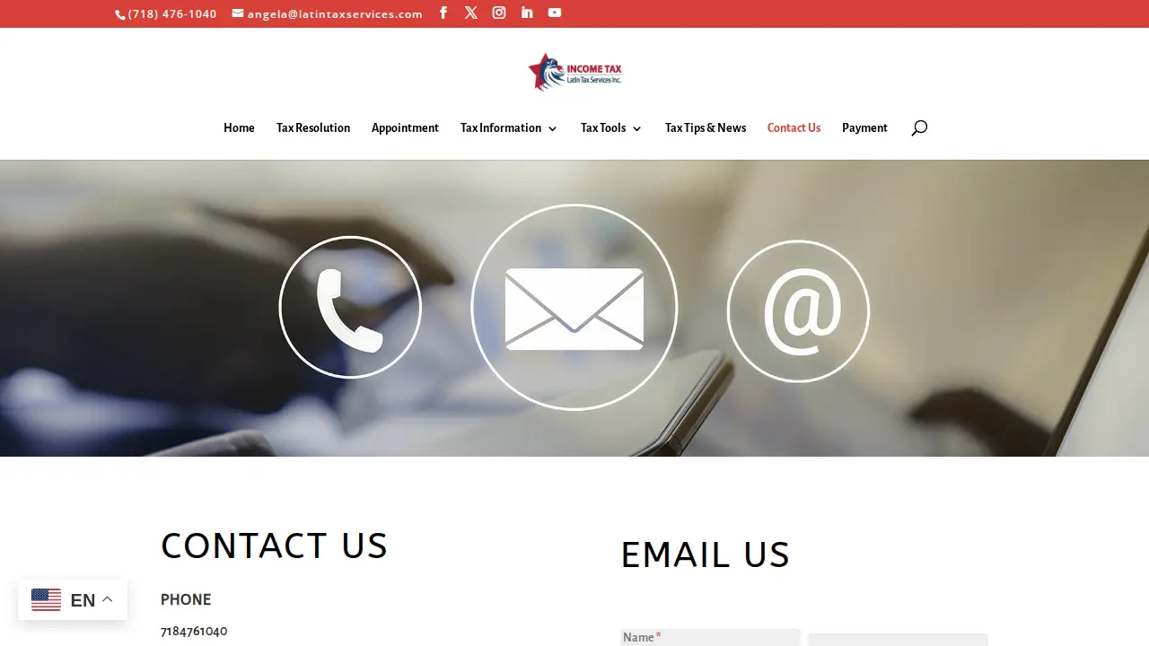 Latin Tax Services page