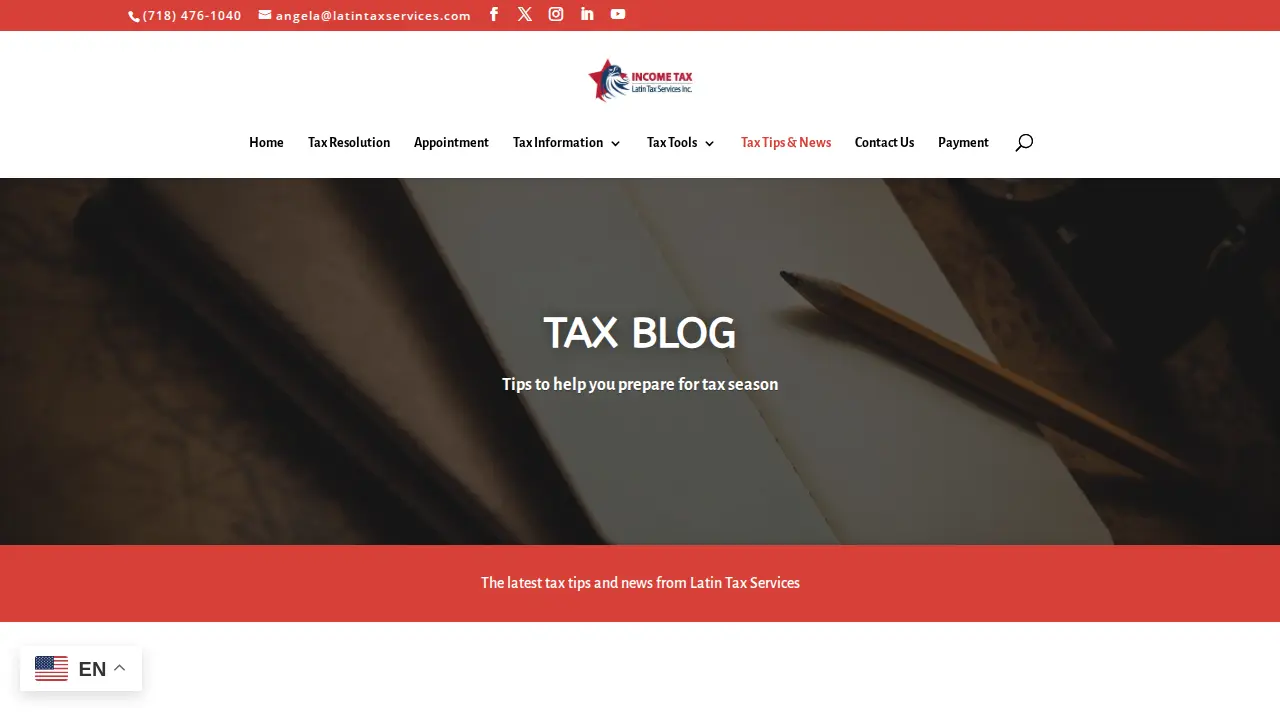 Latin Tax Services page