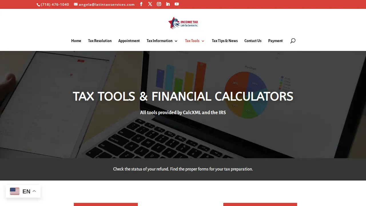 Latin Tax Services page