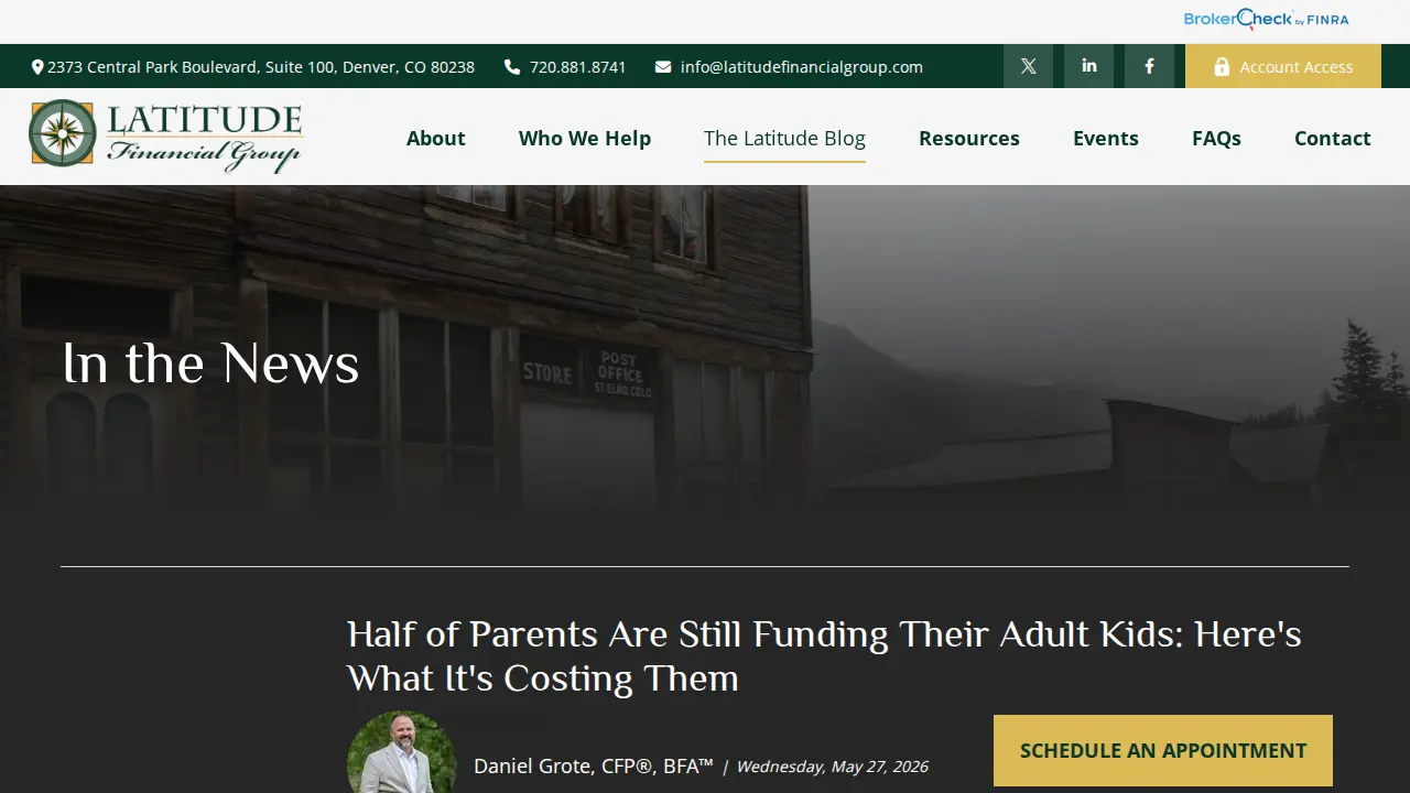 Latitude Financial Group page
