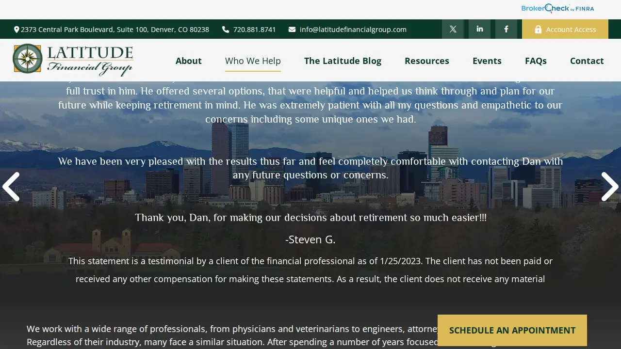 Latitude Financial Group page