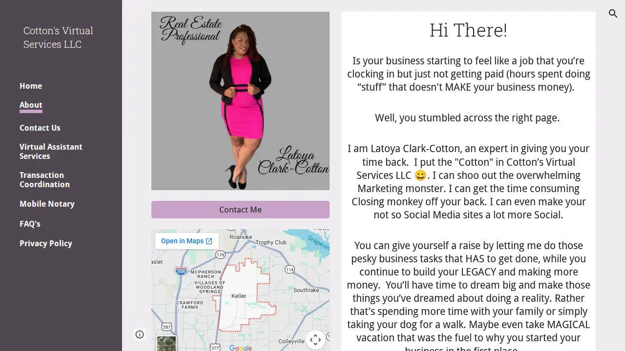 Cotton's Virtual Services LLC page