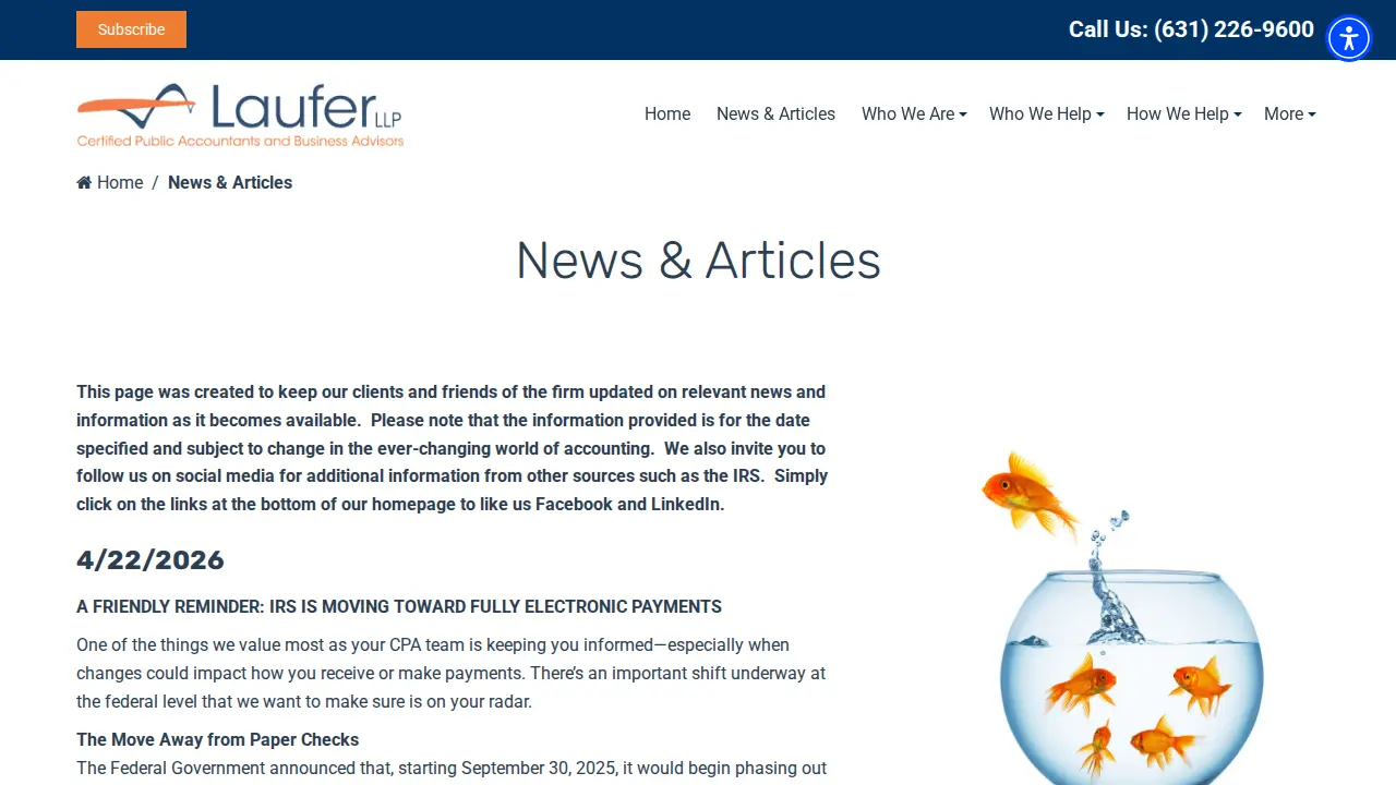 Laufer LLP page