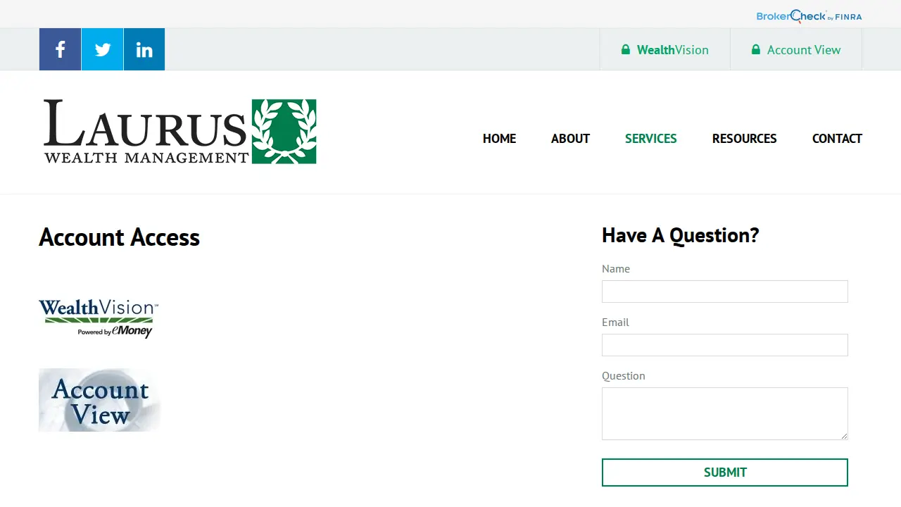 Laurus Wealth Management page