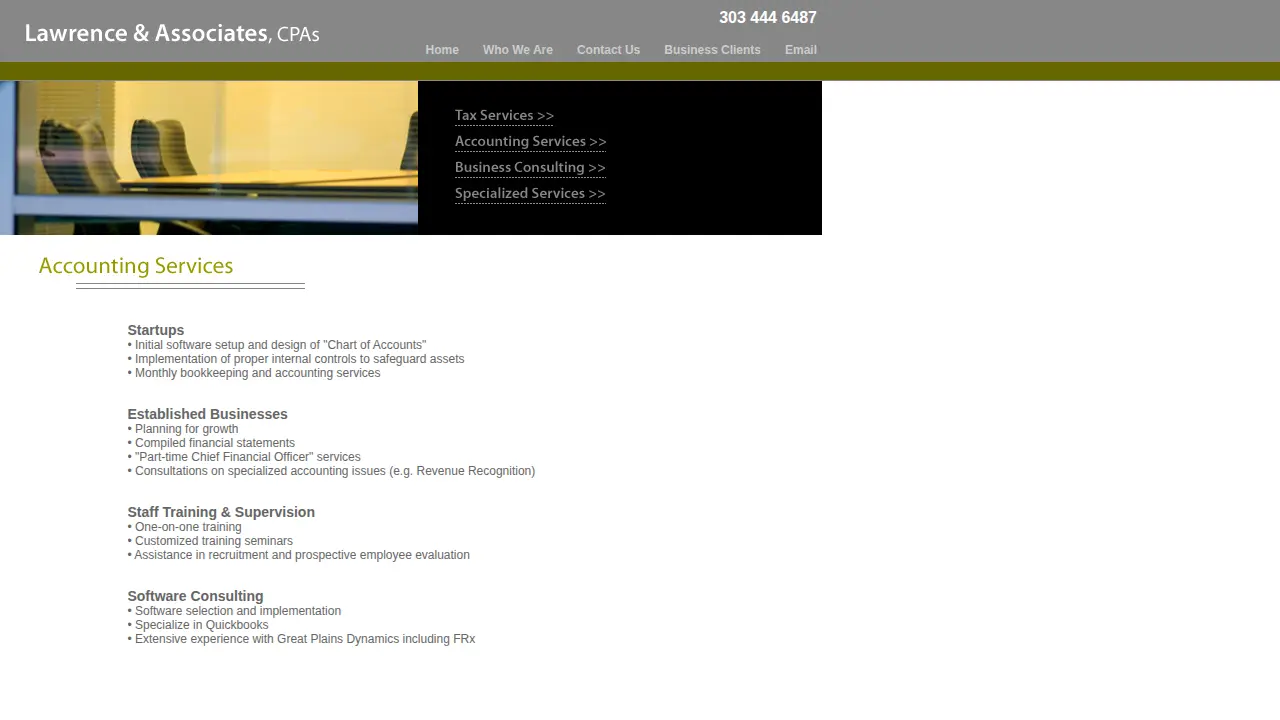 Lawrence & Associates page