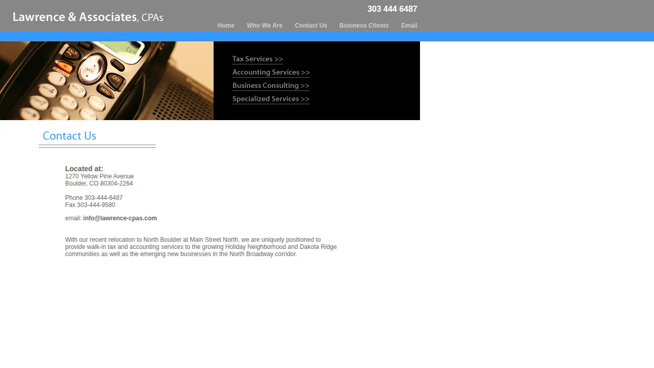 Lawrence & Associates page