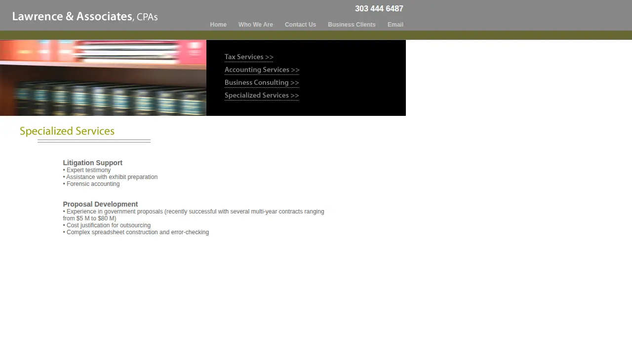 Lawrence & Associates page