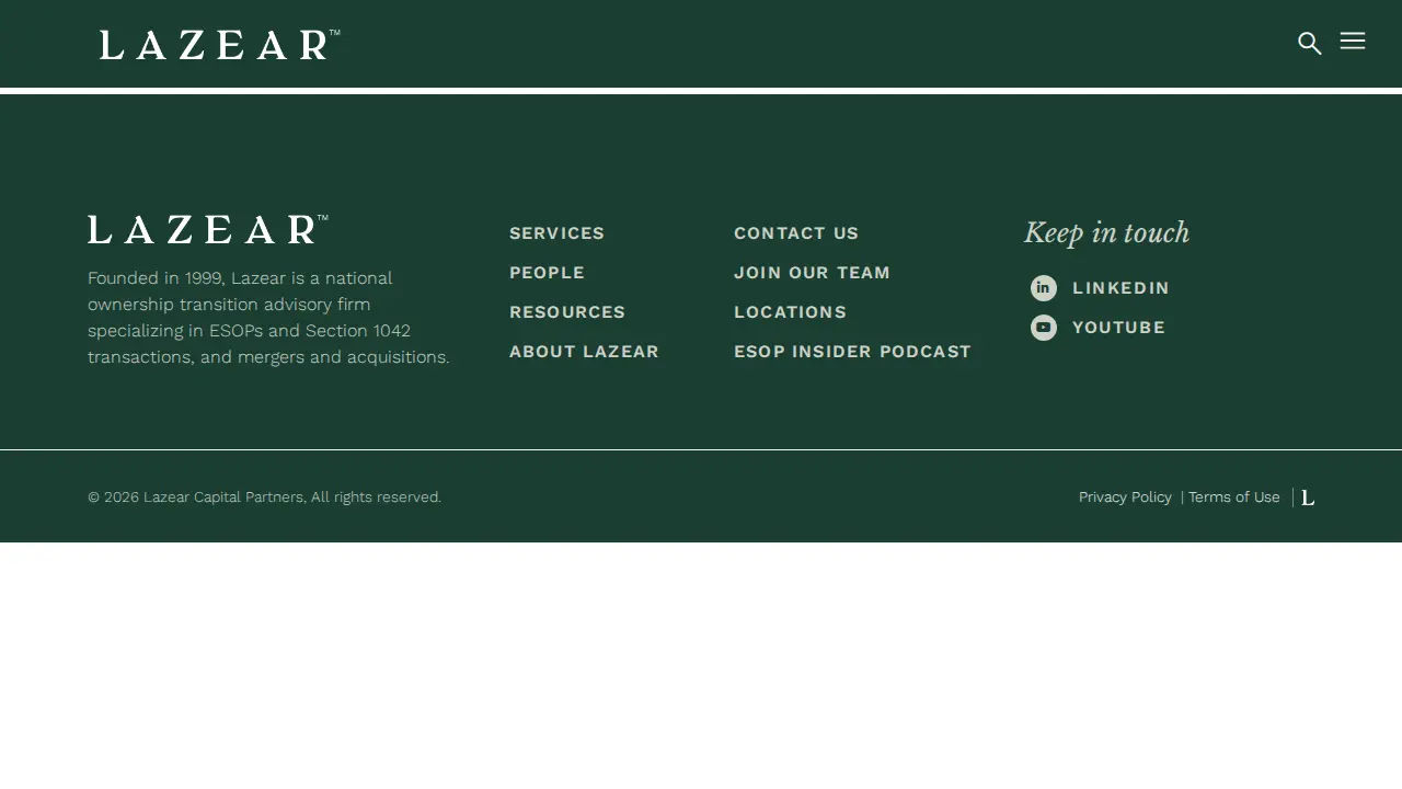Lazear Capital Partners page