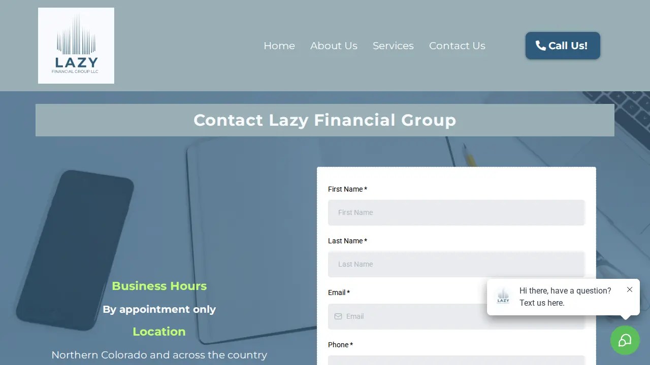 Lazy Financial Group LLC page