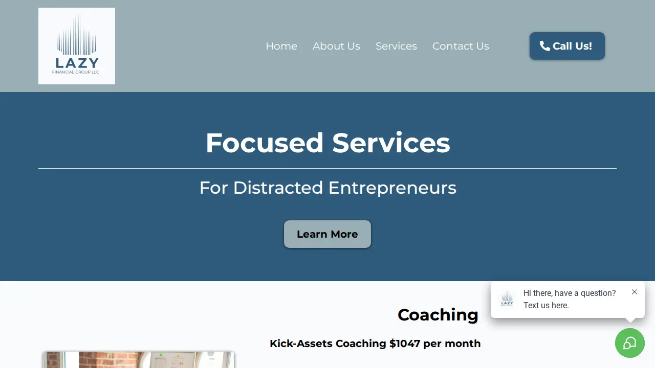 Lazy Financial Group LLC page