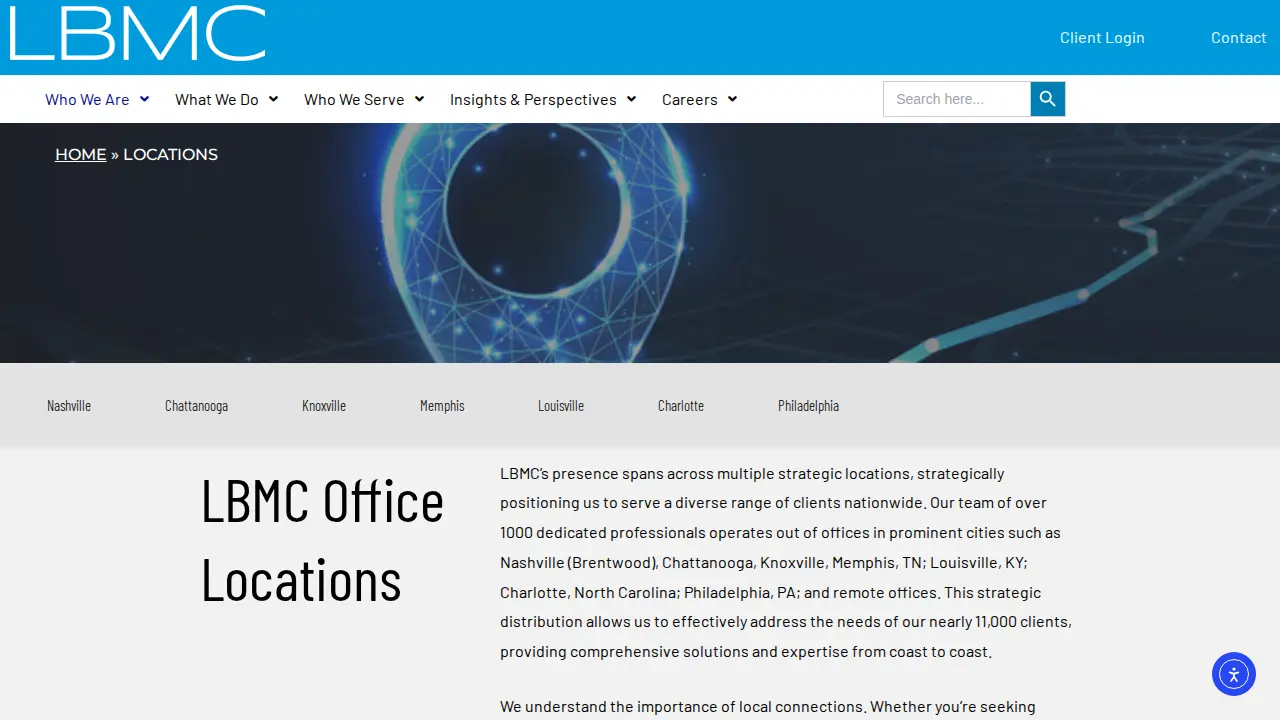 LBMC Philadelphia page