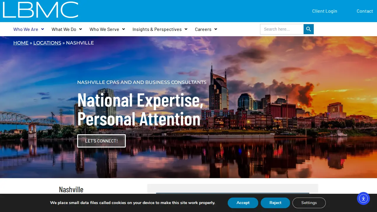 LBMC Philadelphia page