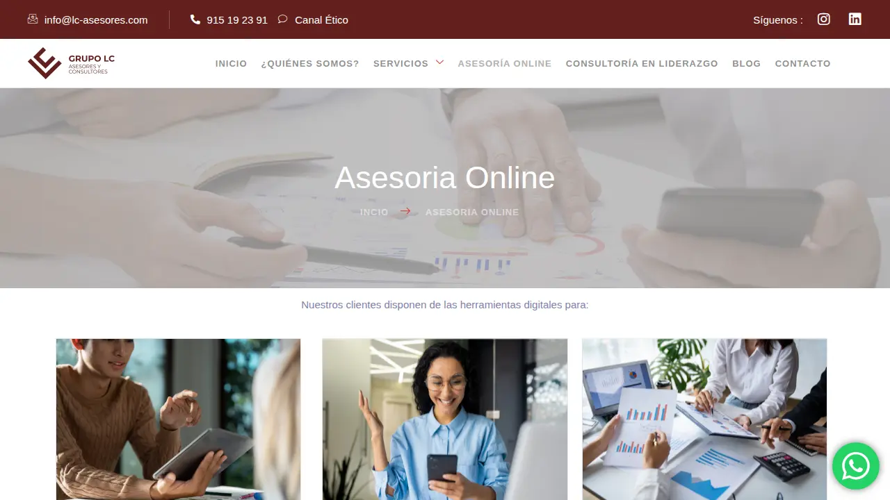 Grupo LC Asesores page
