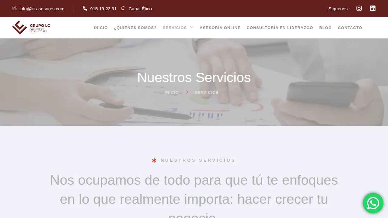 Grupo LC Asesores page